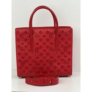 Christian Louboutin Paloma Medium Loubinthesky Charms Tote Bag Red